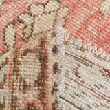 Pale Red & Brown Vintage Rug, 124x197Cm