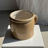 Large stoneware pot with handle H17.5