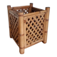 Cache pot large square bamboo