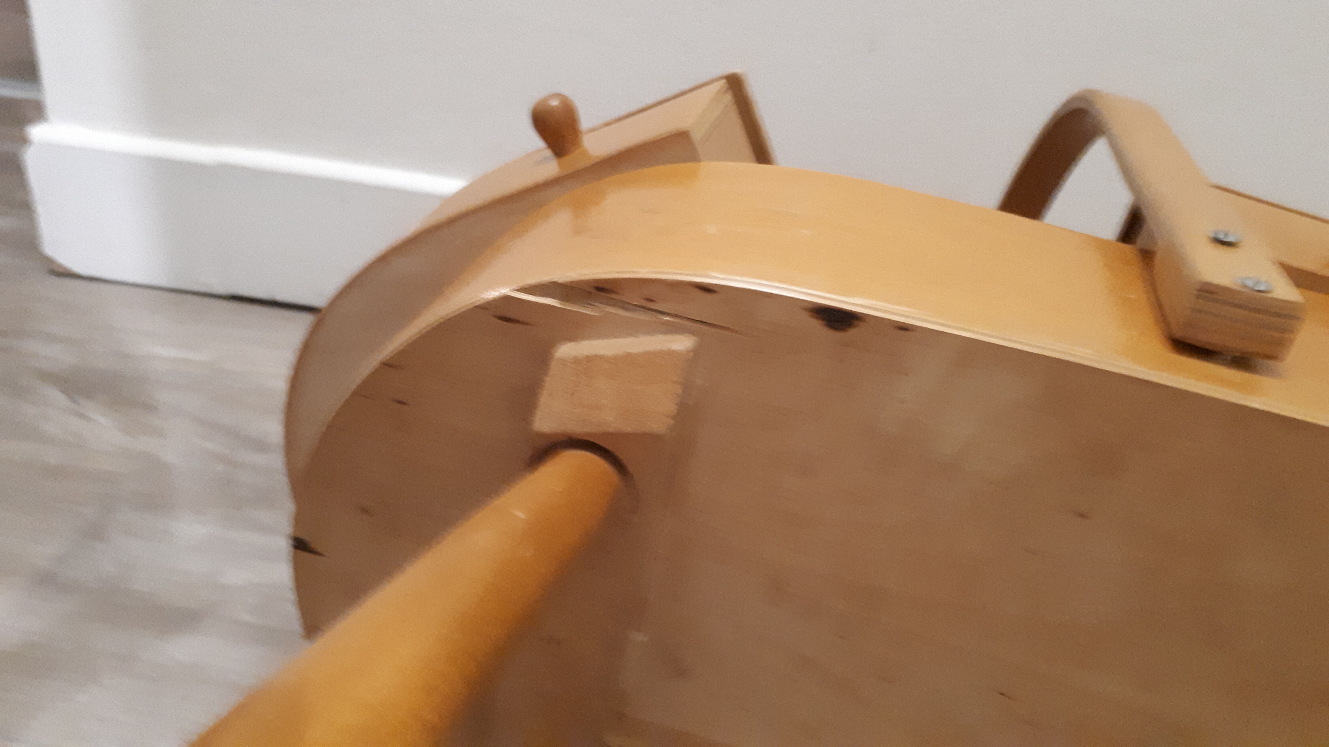 worker vintage sewing box compass feet