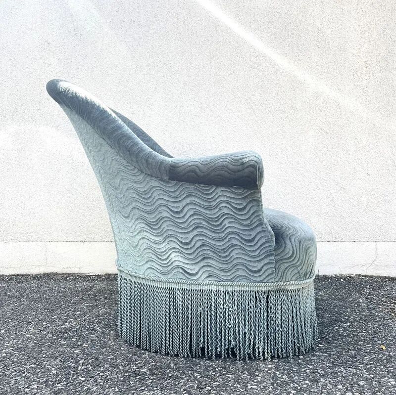 Petrol blue armchair