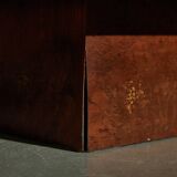 Low Square Coffee Table with Hexagon Patterns