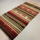 Vintage Turkish Kilim Kelim Rug shabby wool, country home boho 190x100 cm medium