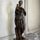 Diane de Gabies, large bronze after the antique with medal patina.