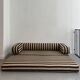 Beige and brown sofa vintage guest bed