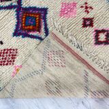Handmade moroccan berber carpet 254 x 133 cm