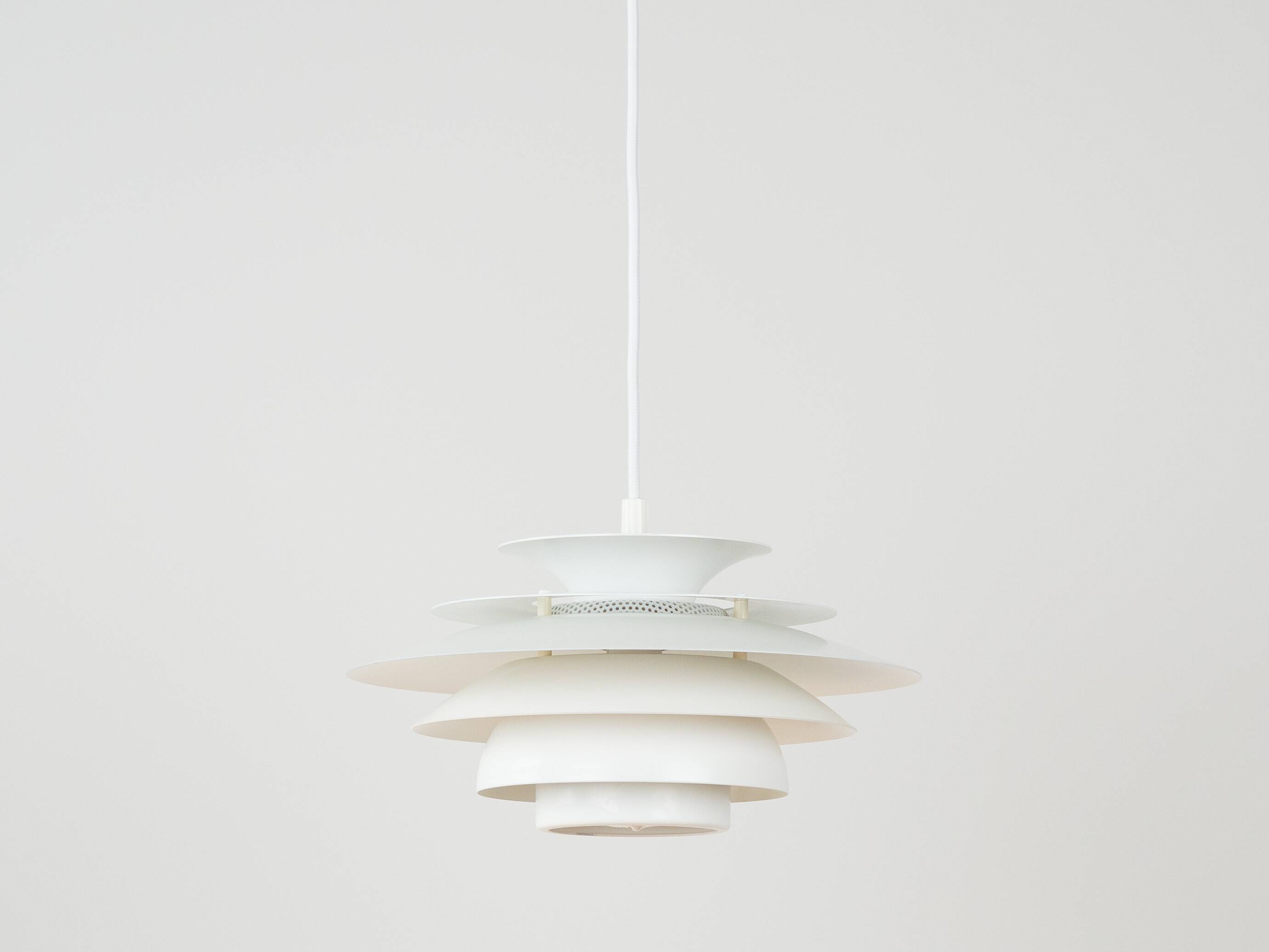 Lampe à suspension vintage danoise Vérone par Kurt Wiborg, Jeka, 1980