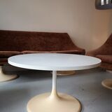 White coffee table and tulip design 1970