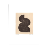 One-design painting on dated and signed paper without frame