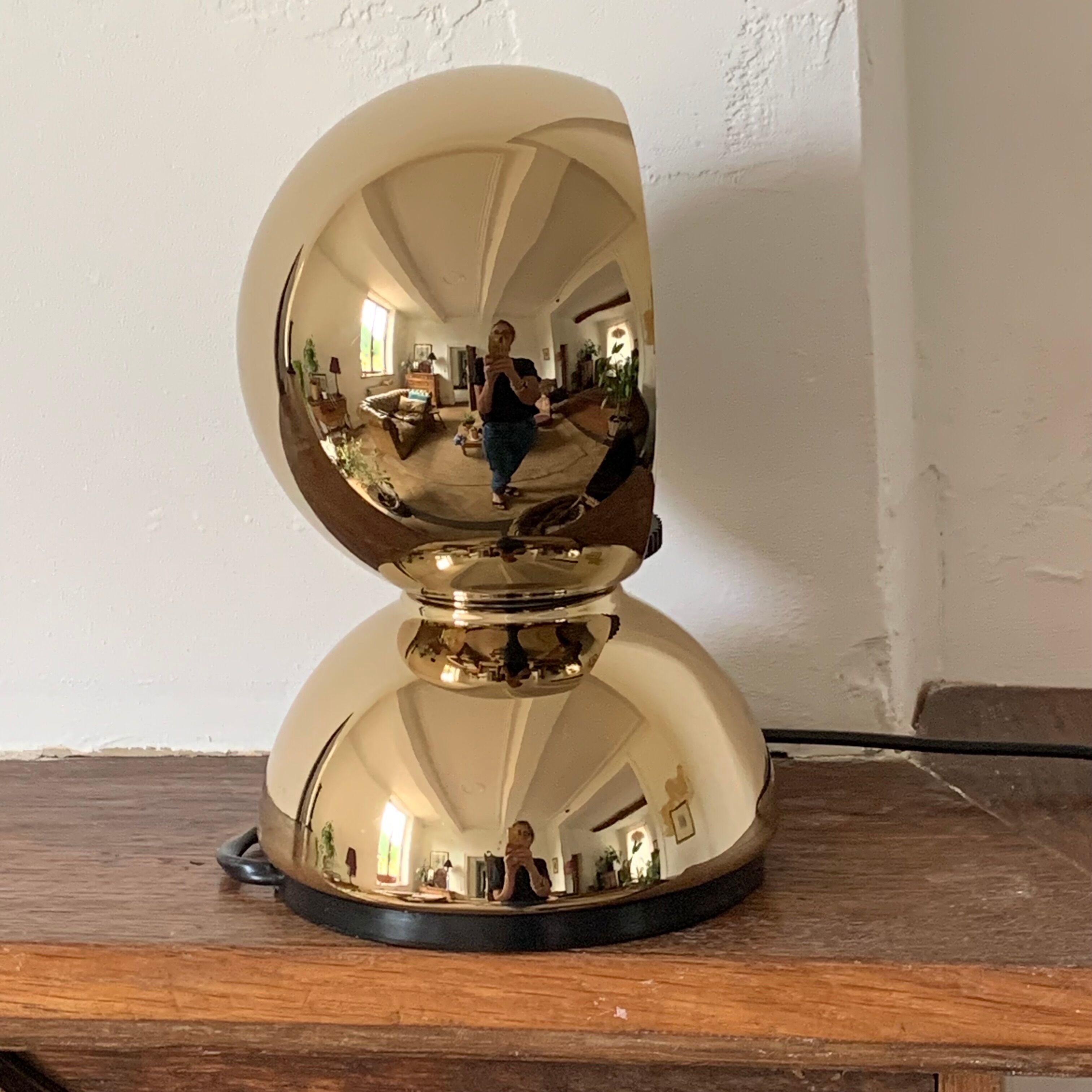 Lampe Eclisse Gold de Vico Magistretti pour Artemide