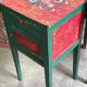 Bedside table – Vintage – Furniture – Painted floral decor