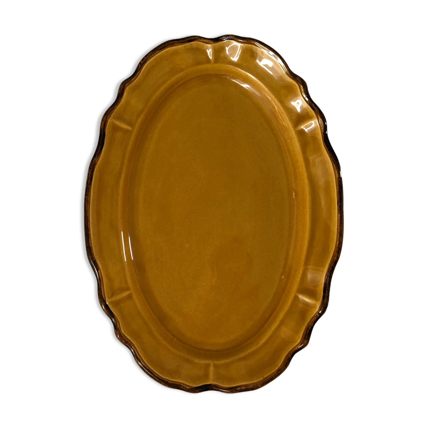 Oval dish the earthenware of Haute Provence