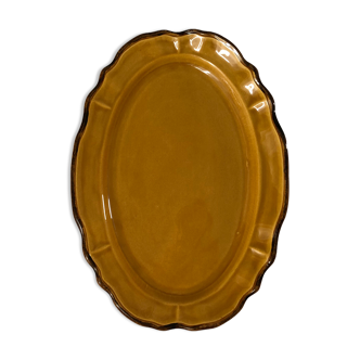 Oval dish the earthenware of Haute Provence