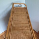 Chest of drawers in wicker and rattan