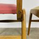 Pair of 50's style reconstruction chairs, wood