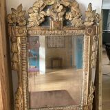 Old mirror gilded wood style L XVI