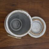 Artisanal beige sandstone pot