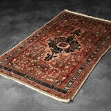 Vintage Hand-Woven Oriental Middle Eastern Zanjan Hamadan Rug, 1960s