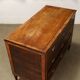 Antique Louis XVI commode in fir and walnut, Italy, 18th century.
