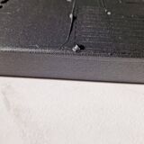 Minimalist monochrome abstract painting in black