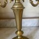 Antique 5-light brass candlestick