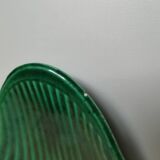 Vintage numbered green slip shell shell cup