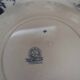 Antique earthenware dessert plates with the lions of France "Pernelle"