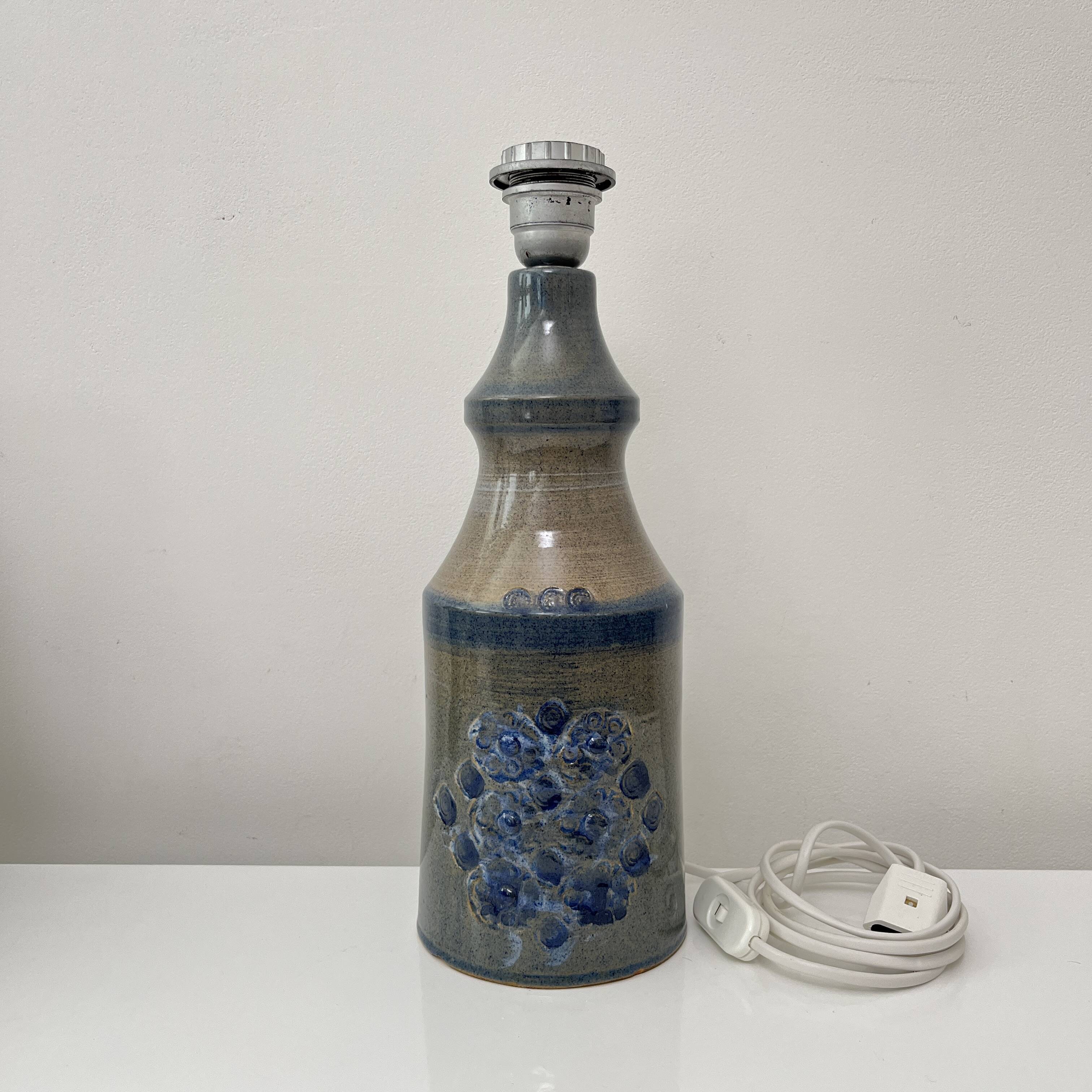 Ceramic lamp Hanne Stentoj Denmark circa 1960