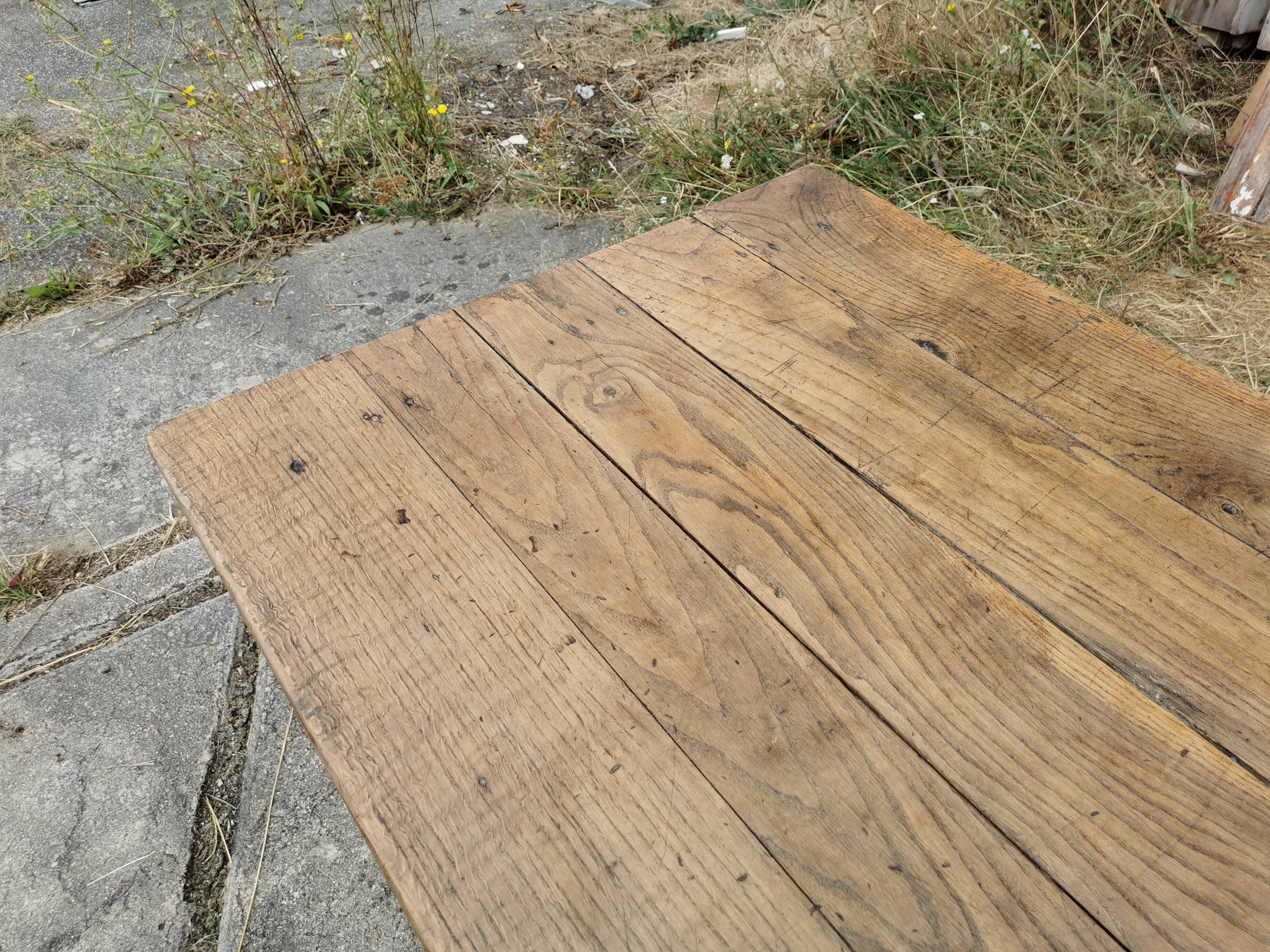 Table de ferme en chêne 260cm