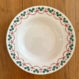 3 vintage Art Deco soup plates by Hamage & Moulin des Loups