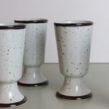 6 mazagrans in speckled sandstone