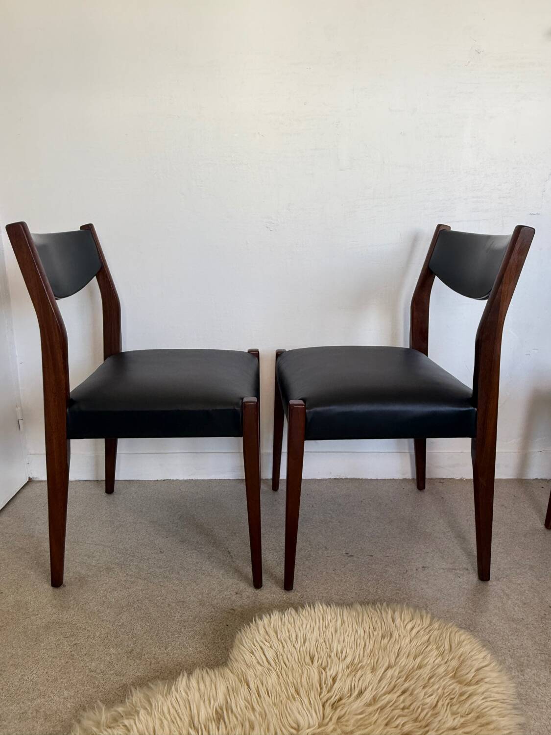 Lot de 4 chaises vintage scandinaves