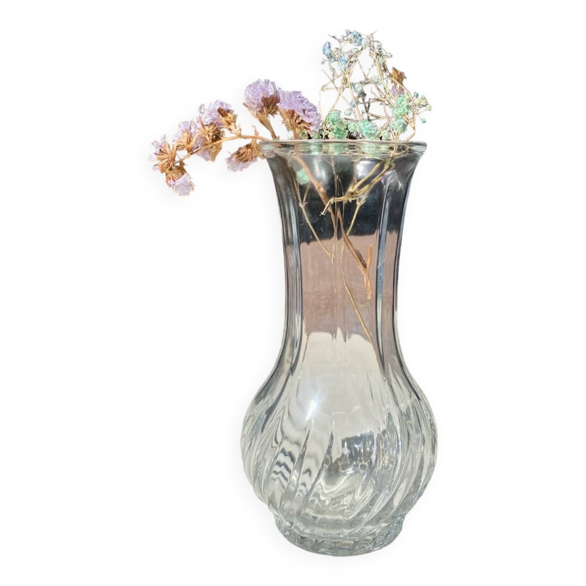Small transparent vase