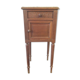 Wooden and marble bedside