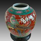 Vase porcelaine imari or