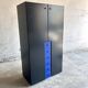 Interlübke Black MDF Cabinet with Blue Drawers, German Design from 1980s