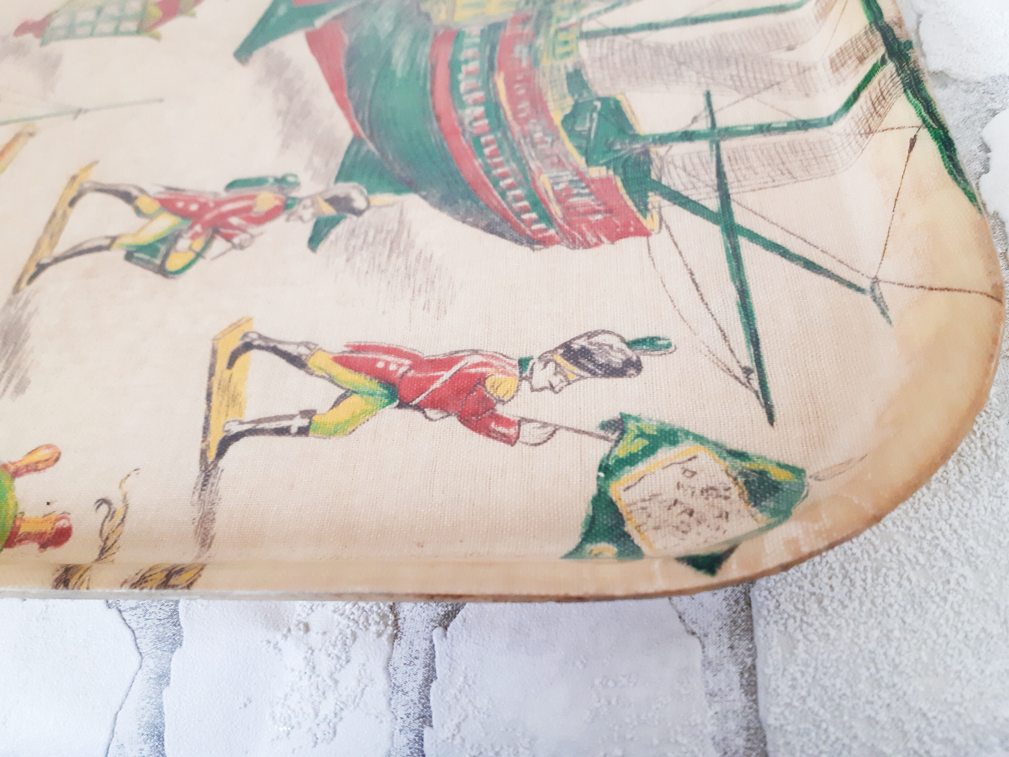 Vintage fiberglass top, 50s, vintage boat pattern