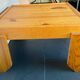 Table basse vintage pin massif