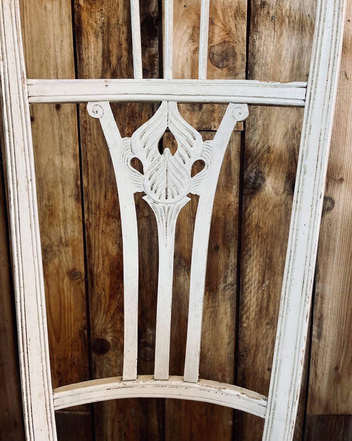 Old straw chair