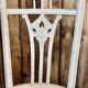 Old straw chair