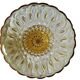 Compotier ancien verre jaune