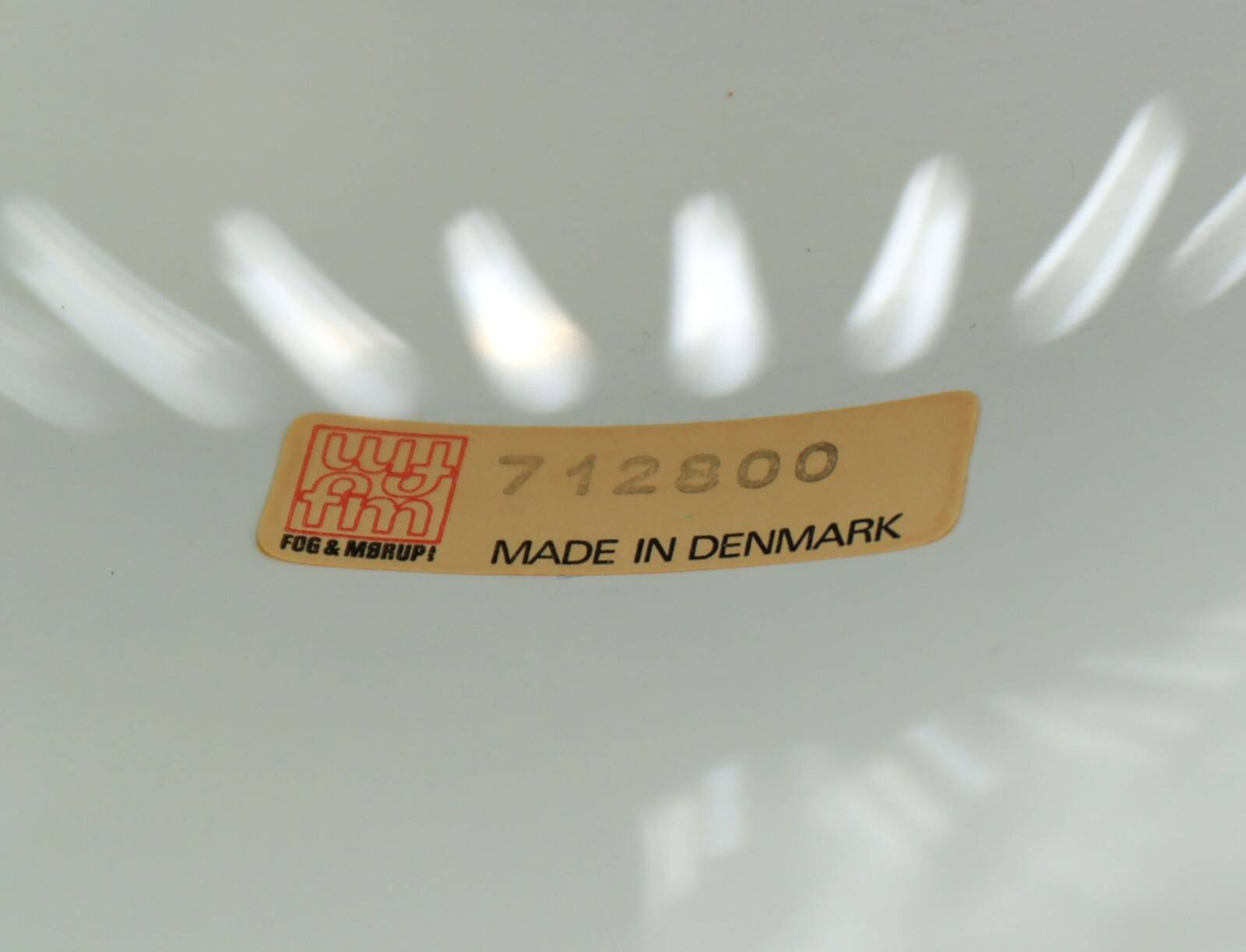 Large Jo Hammerborg pendant light from the 70s