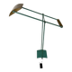 Postmodernist 1980s vintage metal halogen lamp