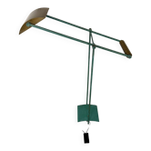 Lampe halogène design postmoderniste annees 80 en métal vintage
