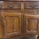 Carved solid walnut sliding buffet – Louis XV style