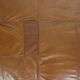 Pouf en cuir de couleur cognac 1960