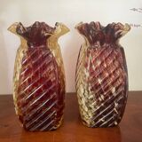 Pair of Clichy vases
