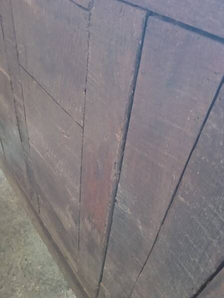 Buffet Empire period bronze marquetry walnut and fruit tree