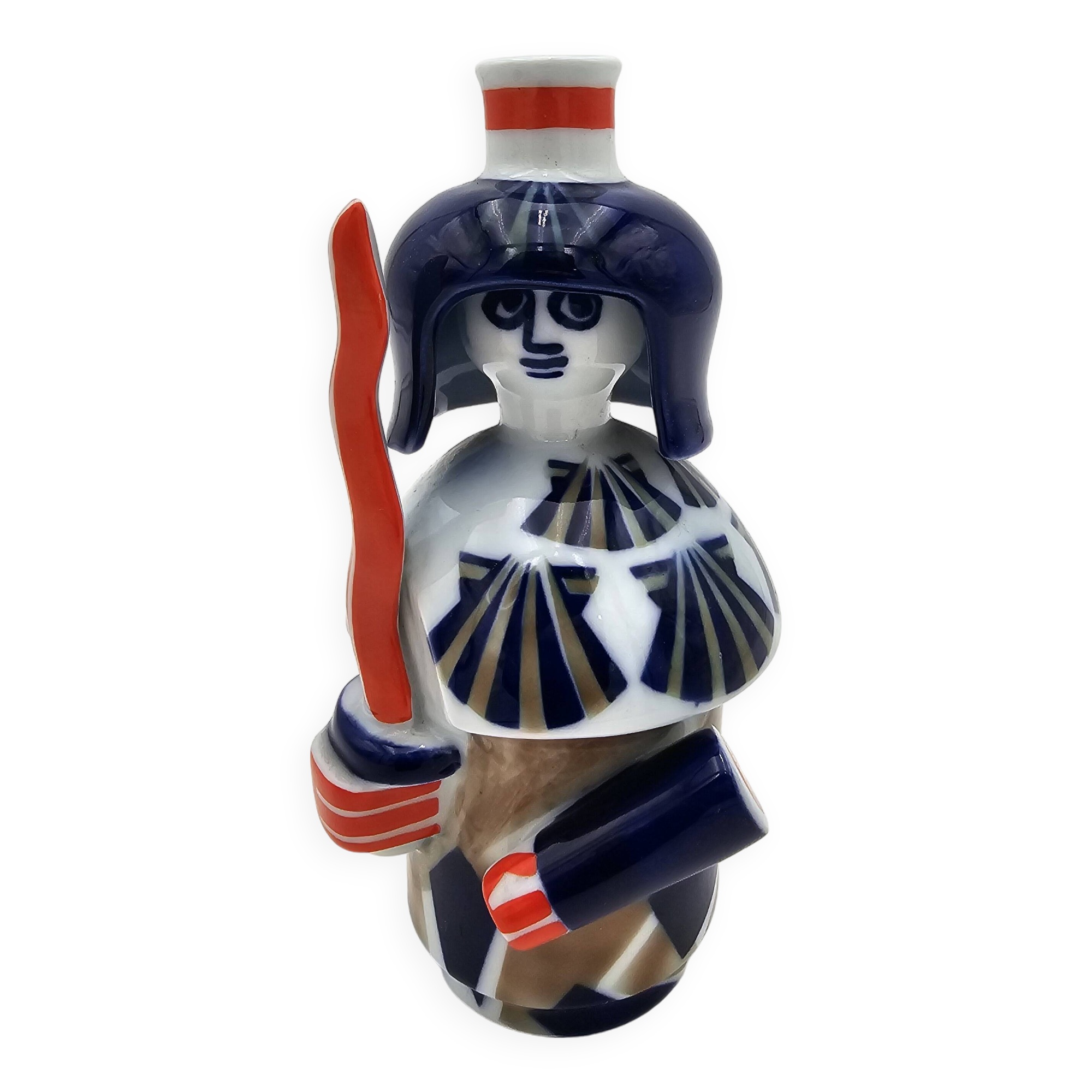 Sargadelos porcelain bottle "Celtic warrior"