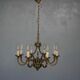 Chandelier bronze 8 branches